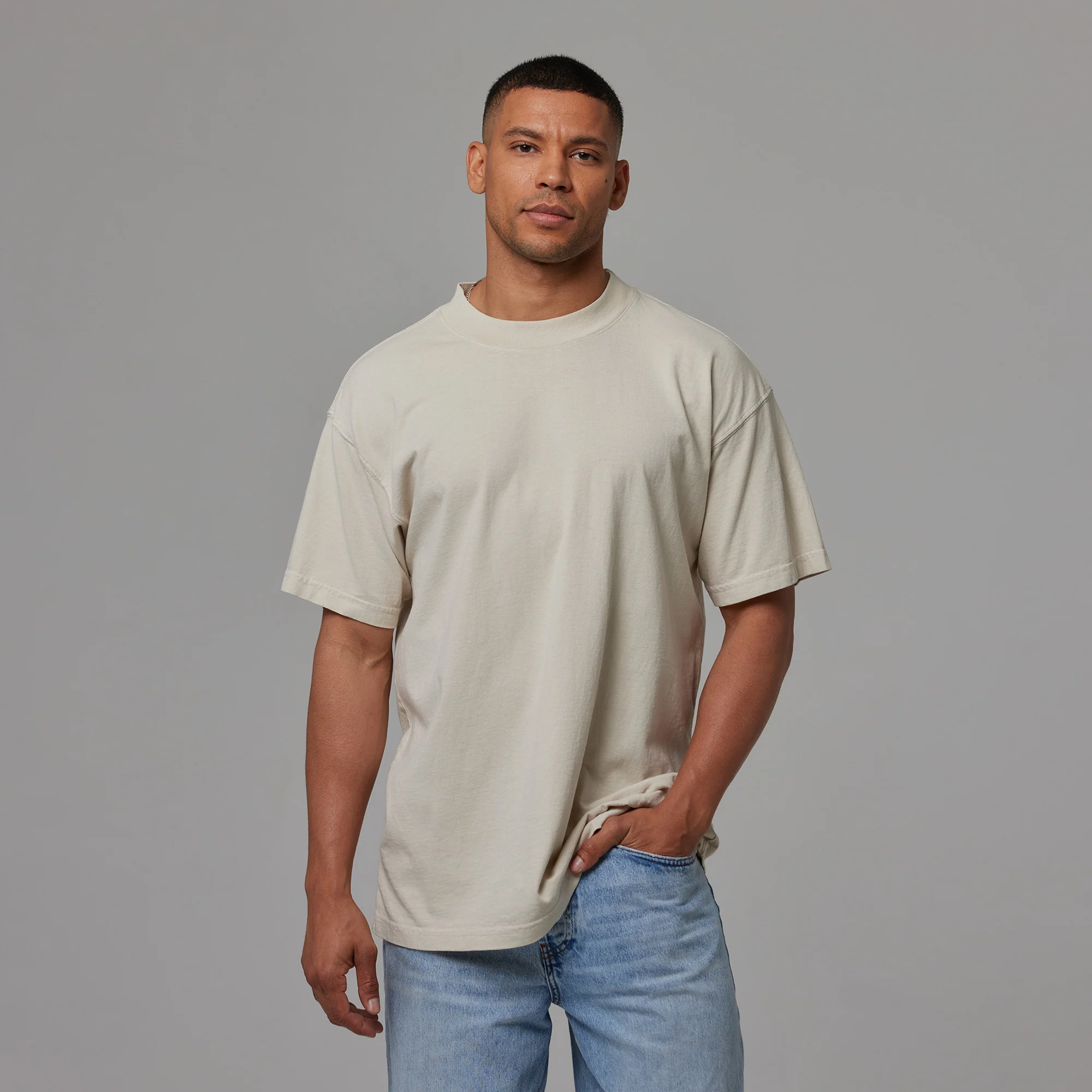 MENS MOCK NECK TEE - Image 25