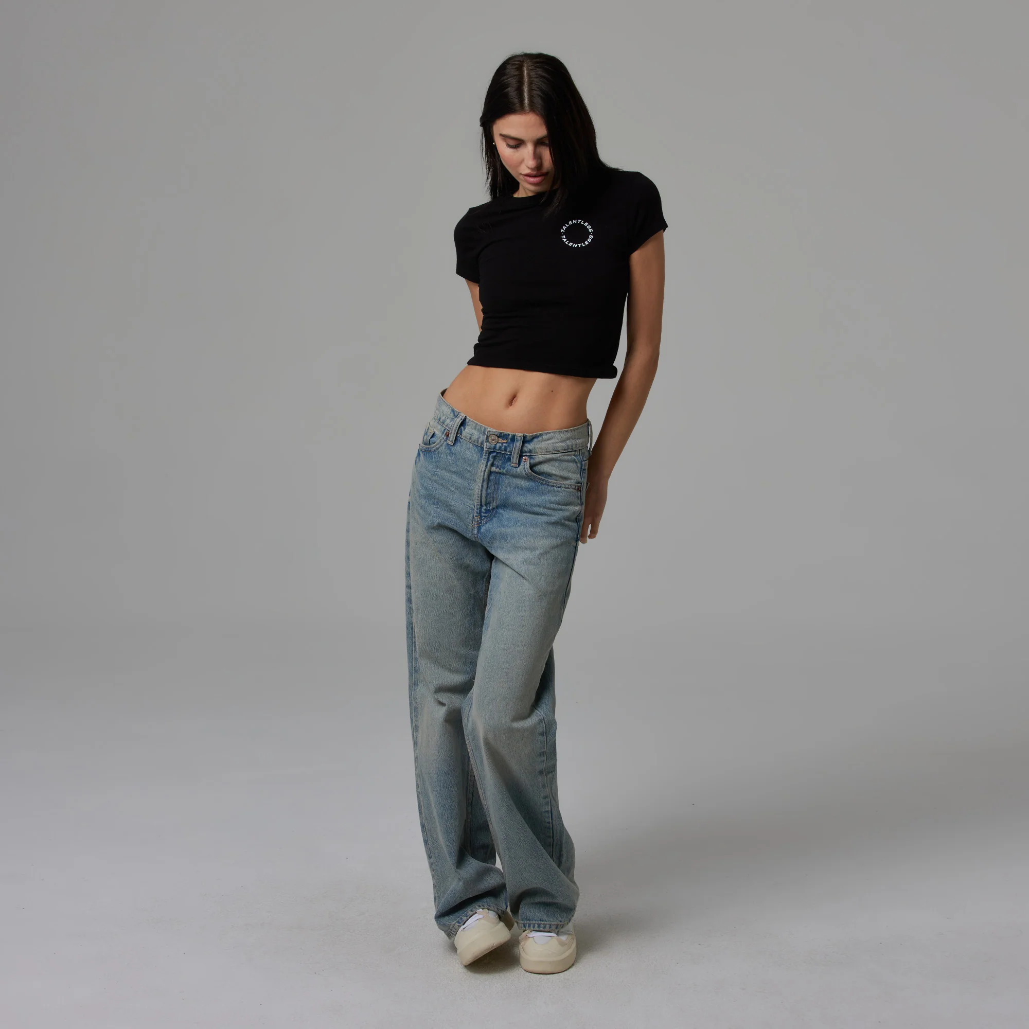 WOMENS CIRCLE LOGO BABY TEE - Image 5