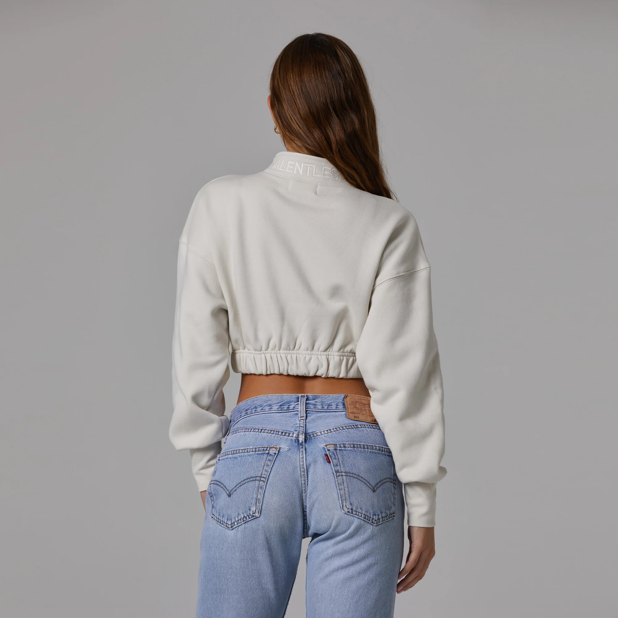 WOMENS FULL ZIP EMBROIDERED MOCK NECK - Image 12