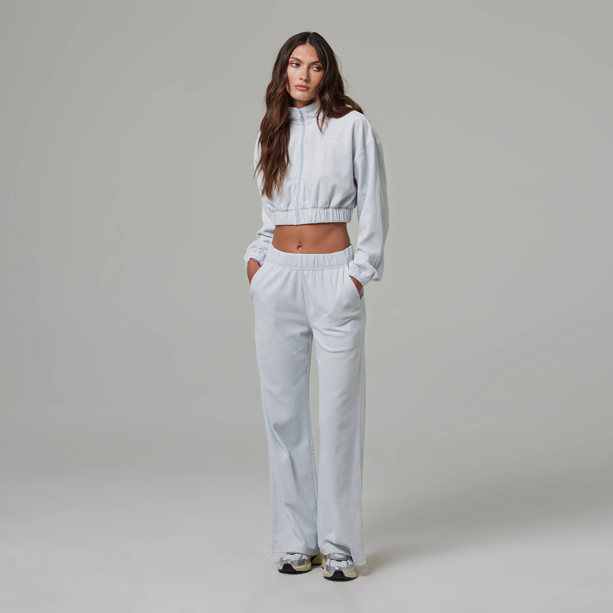 WOMENS FULL ZIP TERRY CLOTH MOCK NECK - Image 5