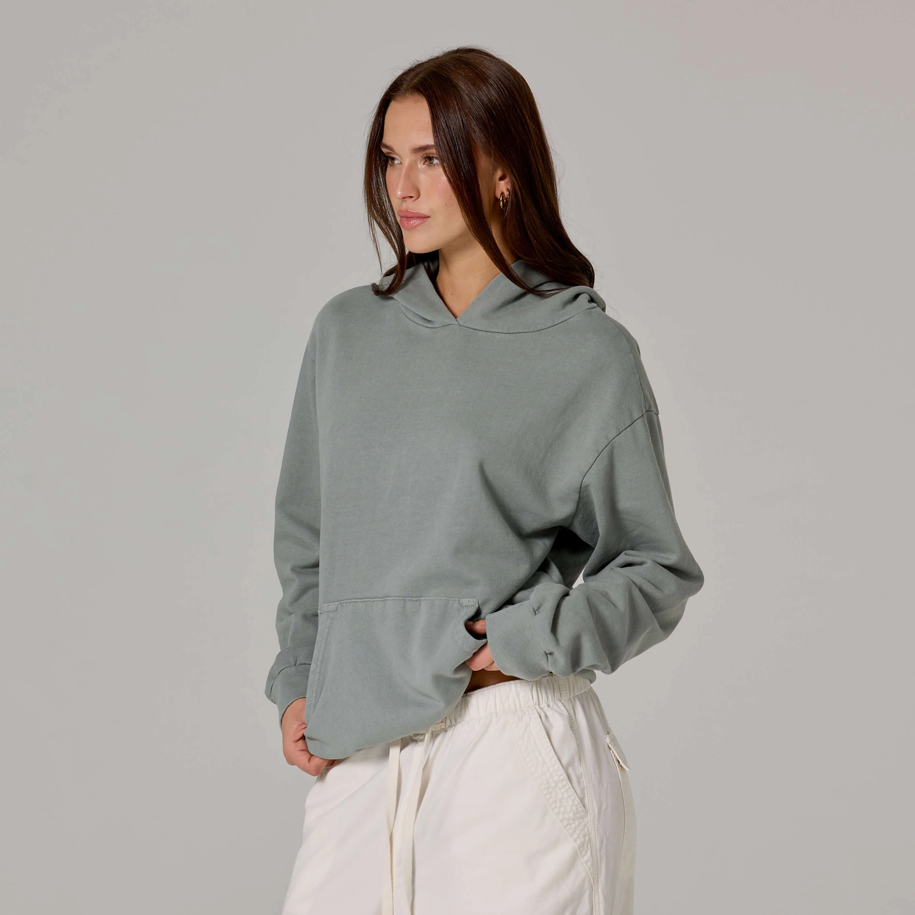 WOMENS SIMPLE LIGHTWEIGHT HOODIE - Image 2