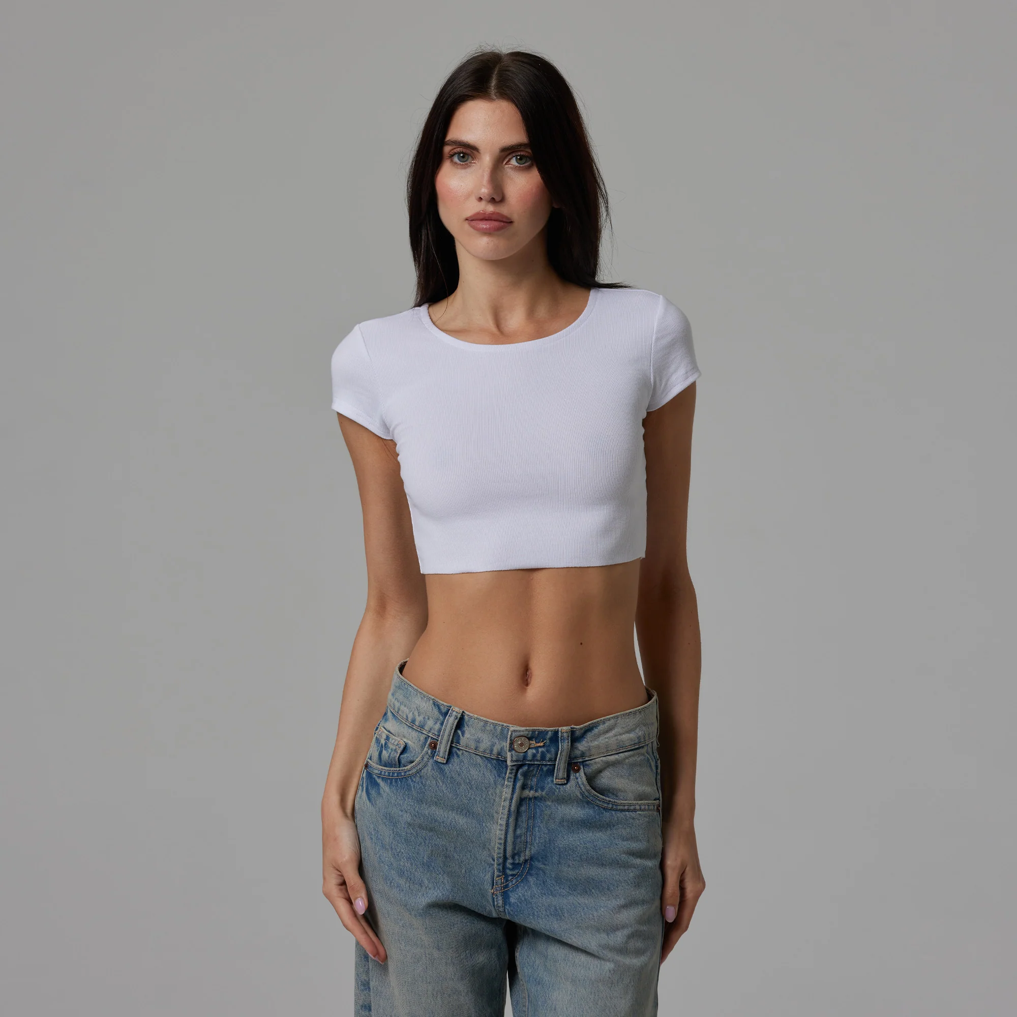 WOMENS RAW HEM CROP BABY TEE - Image 13