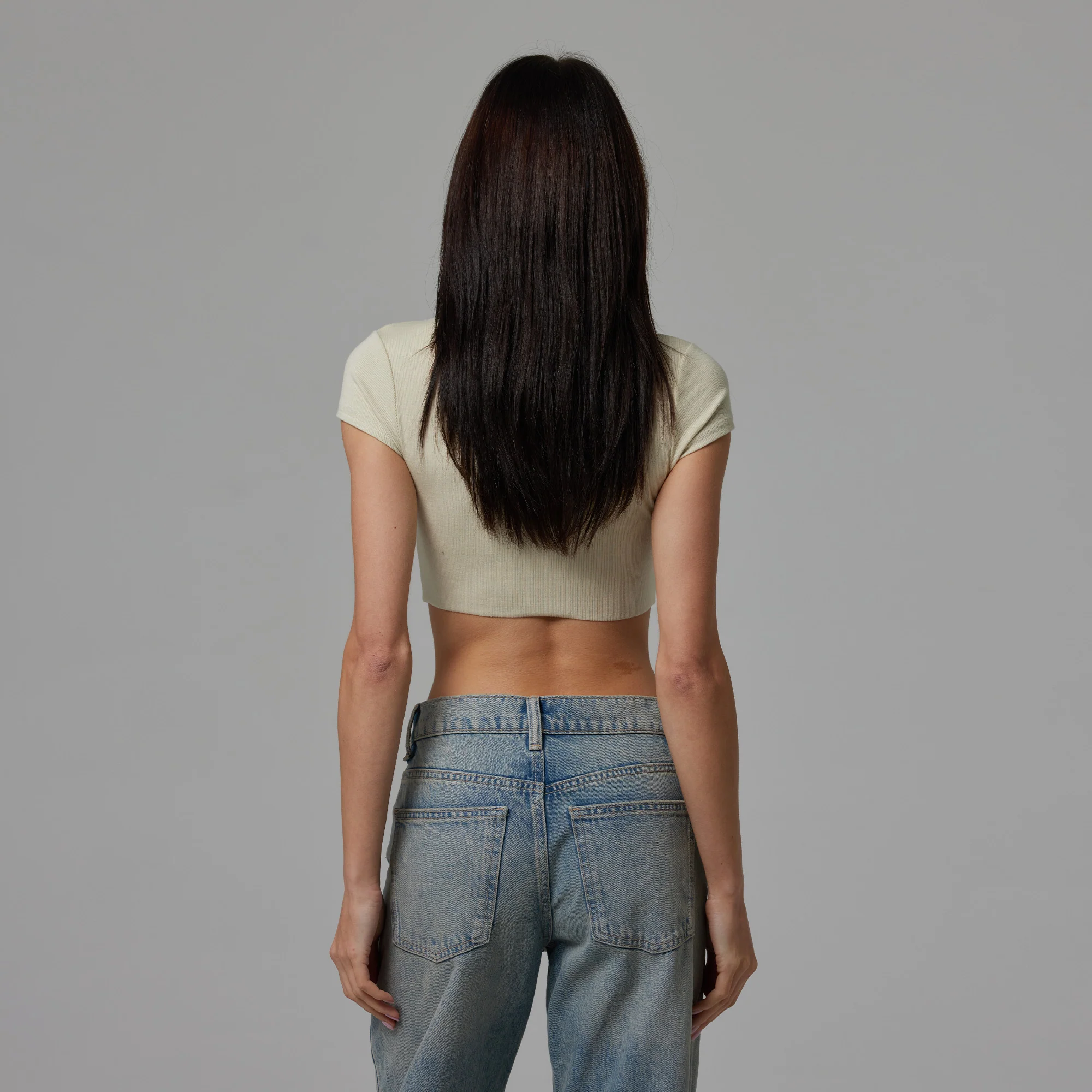 WOMENS RAW HEM CROP BABY TEE - Image 4