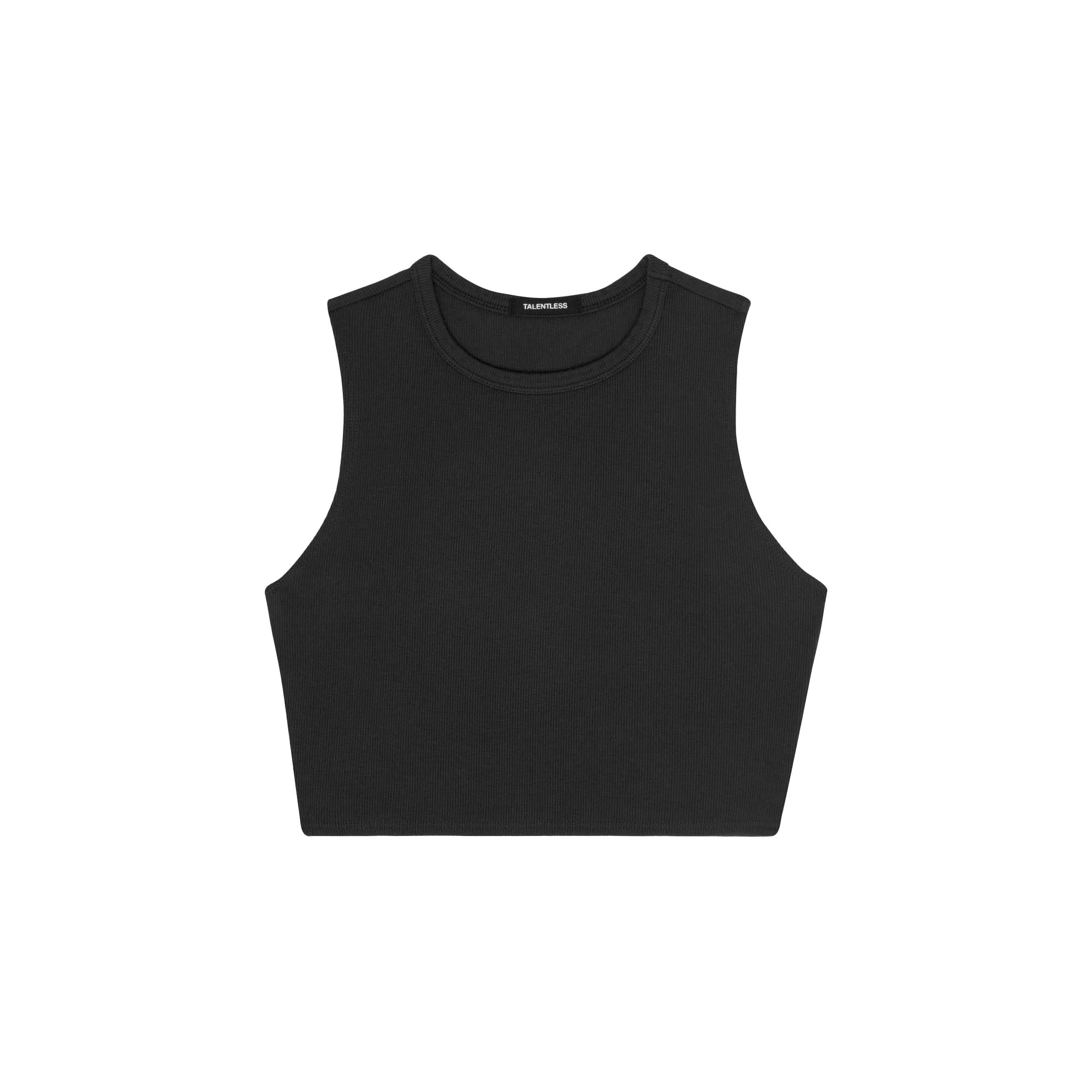 WOMENS RIB FITTED CROP TANK - Image 7
