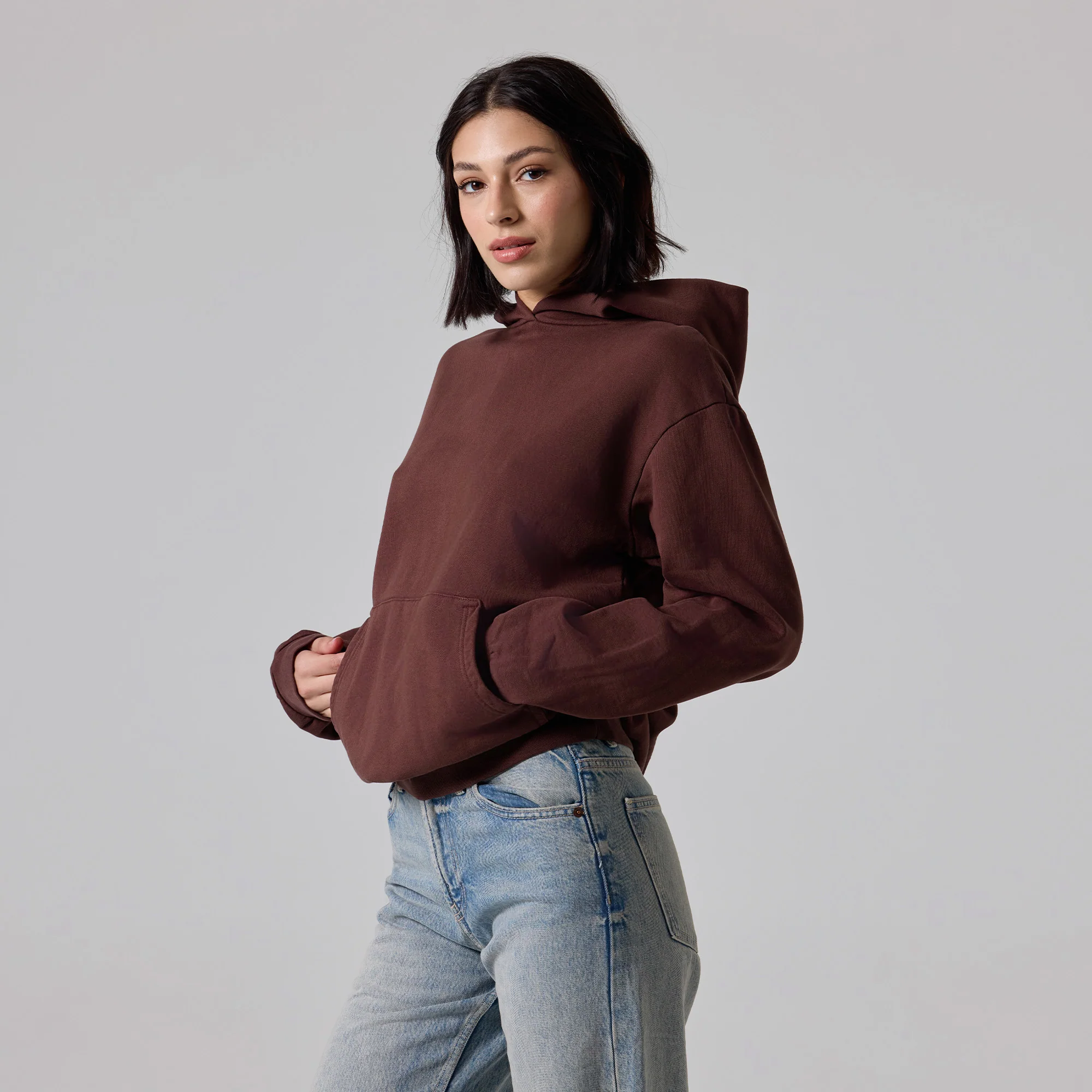 WOMENS SIMPLE LIGHTWEIGHT HOODIE - Image 5