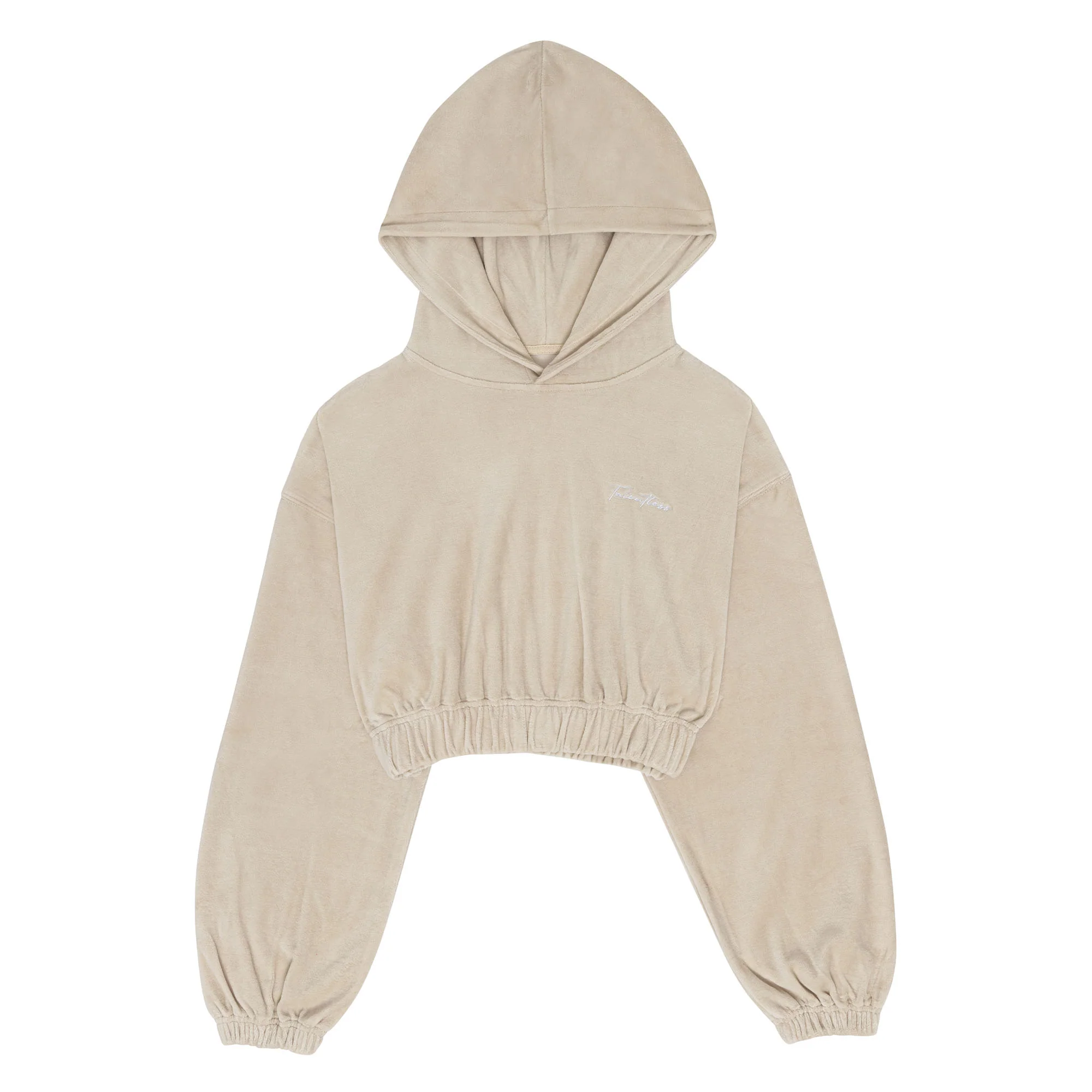 WOMENS TERRY CLOTH CROPPED HOODIE - Image 7